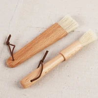 camping brush barbecue oil brush round handle bristle brushes flat pastry baking brush kitchen cooking brush