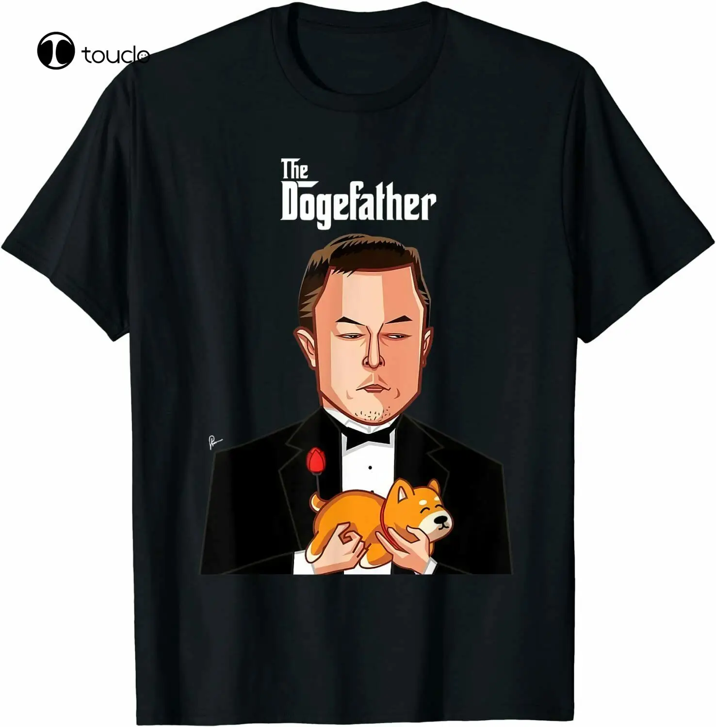 Футболка Dogefather Dogecoin Doge Hodl On The Moon, криптовалюм, футболка, индивидуальная футболка aldult для подростков, унисекс, футболка с цифровой печатью