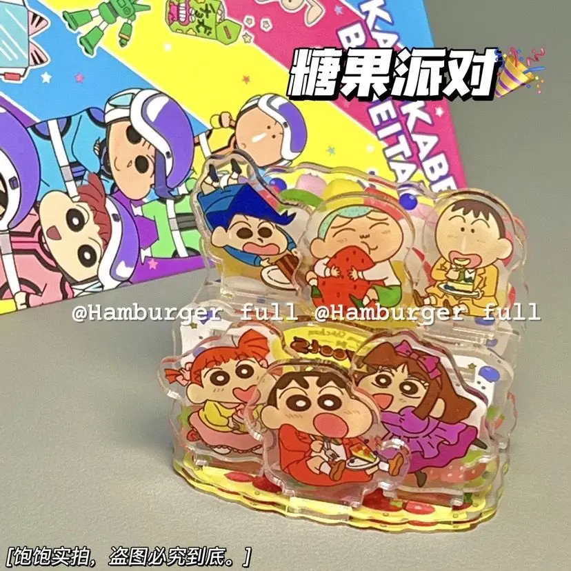 Аниме Crayon Shin-chan kawaii экшн-Фигурка конфеты женская сцена табличка вечерние кукла