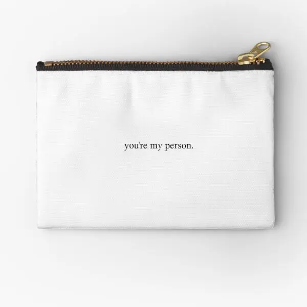 

You Re My Person Grey Is Anatomy Zipper Pouches Men Women Packaging Coin Wallet Money Panties Storage Pocket Bag Small Socks