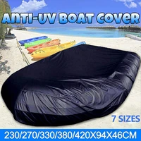 marine boat cover waterproof dustproof anti uv ice snow inflatable boat dinghy fishing rubber boat kayak sun cover heavy duty