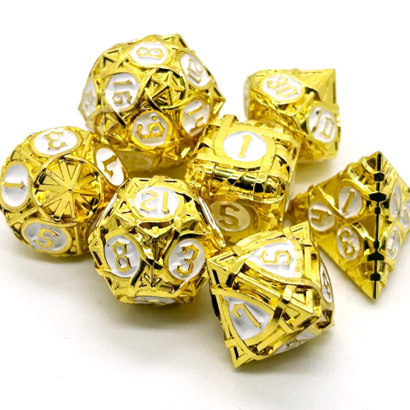 Hot sale metal dice for DND game Polyhedron dice 7PCS dice sets