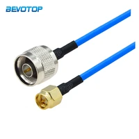 1pcs n male to sma male plug rf adapter blue rg405 coaxial pigtail cable extension jumper 50 ohm 15cm 50cm 1m 2m 5m 10m