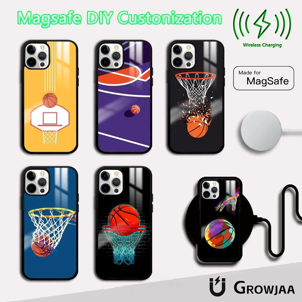 Чехол для телефона с баскетбольным спортивным дизайном iPhone 16 15 14 13 12 11 Pro Max Plus Mini