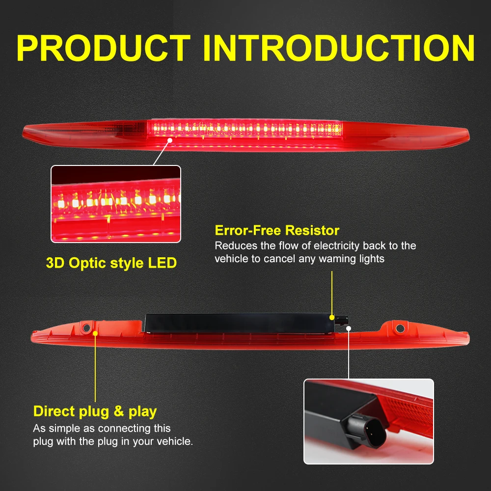 Третья и третья лампа заднего тормоза высокого уровня для Boxster 986 1996-2004 1 шт.