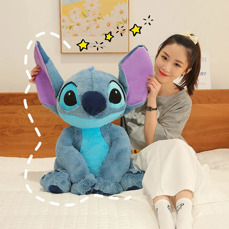 Игрушка плюшевая Ститч Disney аниме Лило и сидячий мультяшная Мягкая кукла детский