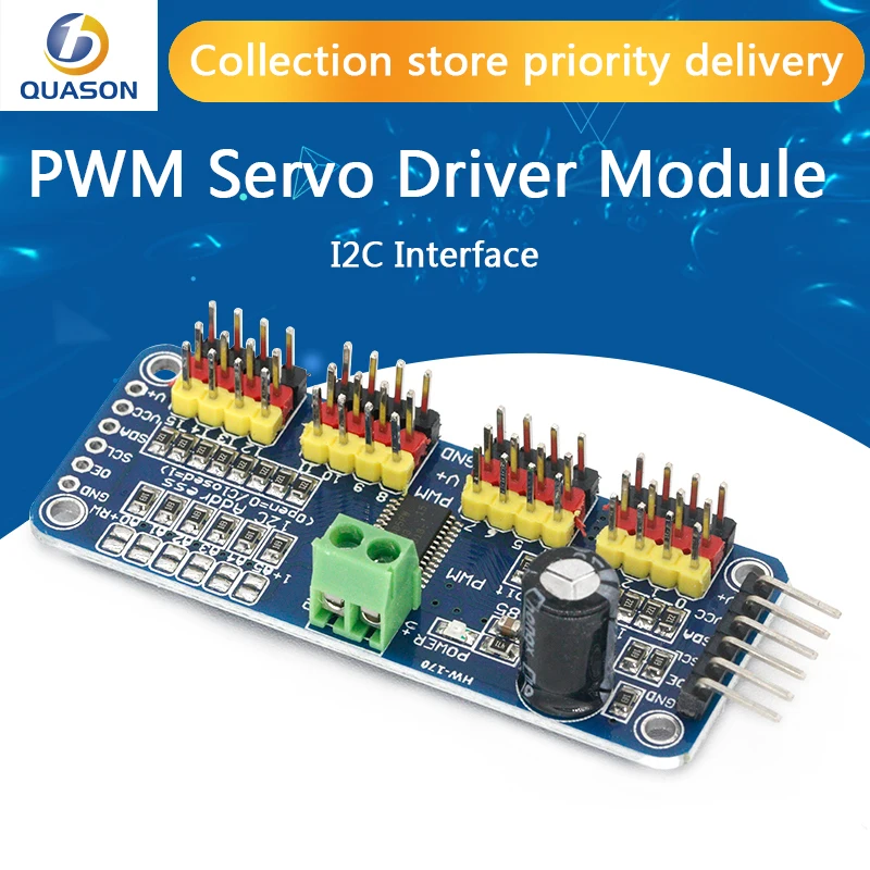 

16 Channel 12-bit PWM/Servo Driver-I2C interface PCA9685 module pi shield module servo shield
