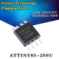 chip de microcontrolador original attiny85 20su 8kb 20mhz 8bit