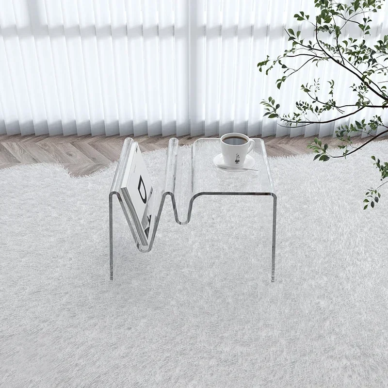 Креативный акриловый диван небольшой боковой журнальный столик мебель для