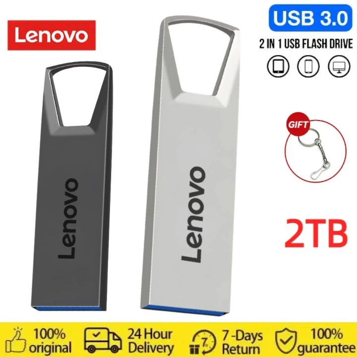 USB-флеш-накопитель Lenovo 2 ТБ 3 0 металлический 128 ГБ