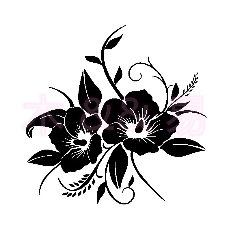 

Personality Color Picture Tender and Beautiful In Full Bloom Flower Vinyl Decal Delicate Car Sticker Design Car Accessories PVC