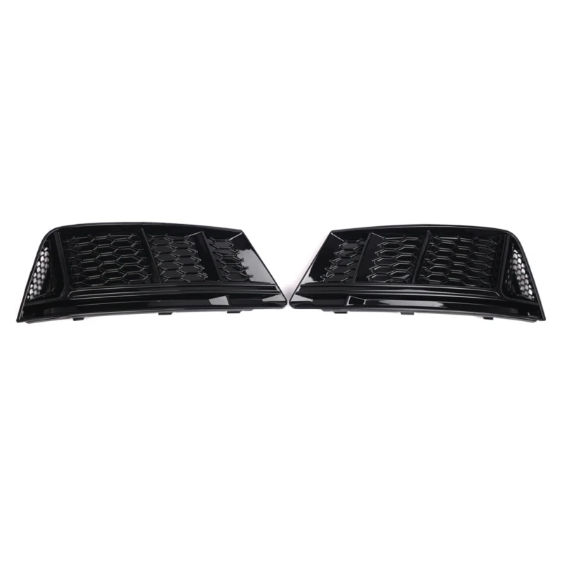 

Auto Fog Frame Grille Trim ExteriorsLight Cover Air Guide Lower Bumper Grille Compatible for B9 2016 2017 2018 Part F19A