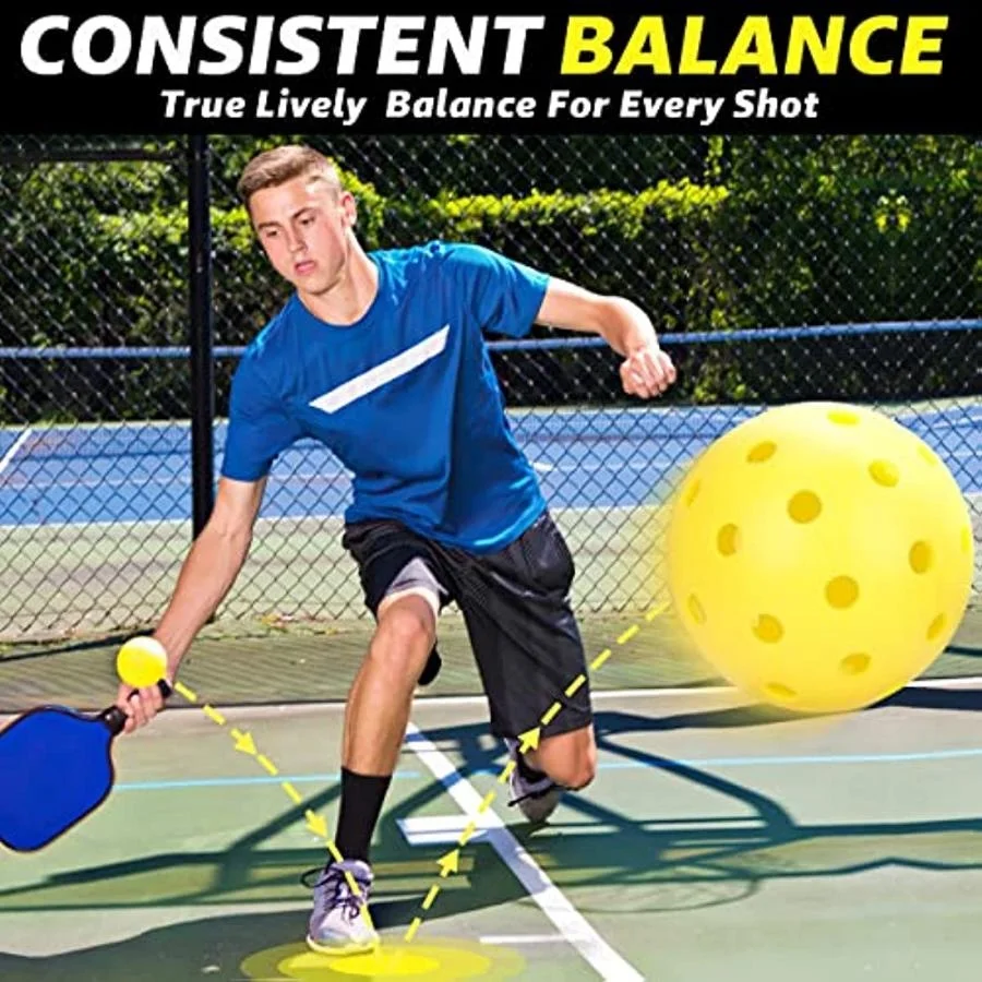 

1/3/5pcs Pickleball-Balls,Outdoor Pickle Balls for Tennis/Wood/Concrete Courts, and Indoor with Consistent Bounce & Durability