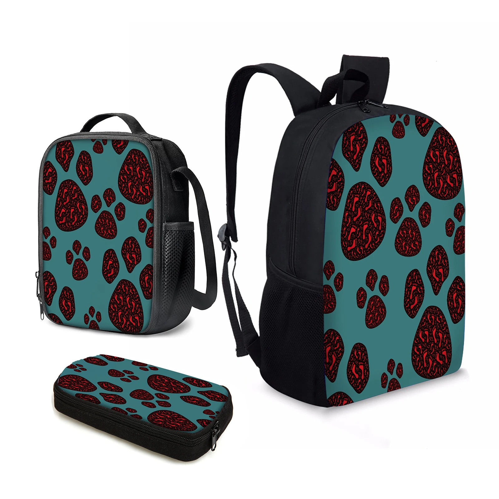 YIKELUO-mochila con diseño de pata de perro/gato 3D para niños, bolsa de...