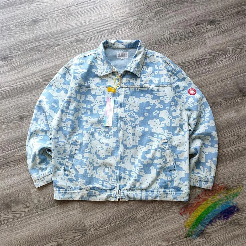 

Новинка, джинсовая рубашка Cavempt C.E 18AW, куртка для мужчин и женщин, высококачественная повседневная Уличная одежда 1:1, куртка Cav Empt