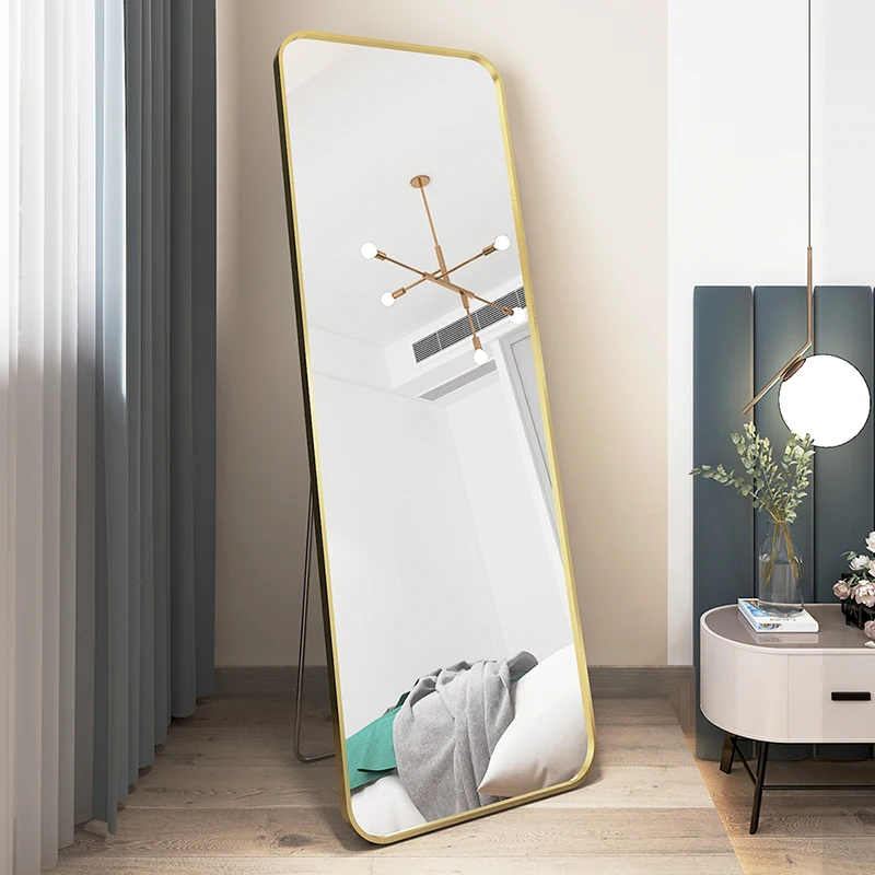 

Роскошное прямоугольное зеркало в эстетике гостиной, спальни, скандинавские зеркала, стоячие кавайные декоративные зеркала, домашний декор