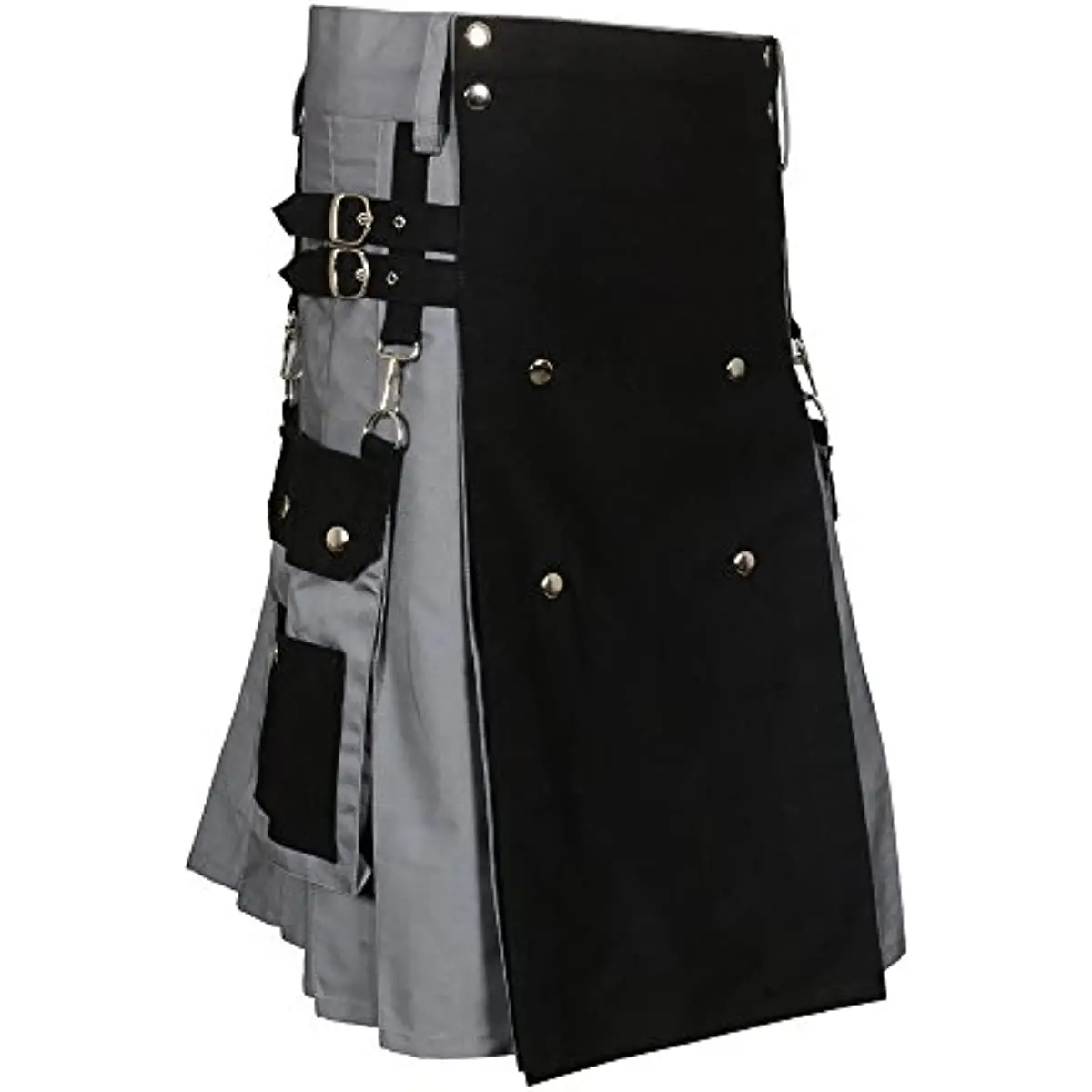 Scottish Black & Gray Two Tone Utility Kilt