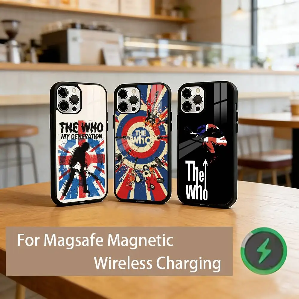 Фото Чехол для телефона The W-Who Band для iPhone 17, 16, 15, 14, 13, 12, 11 Plus, Pro, магнитный, для беспроводной зарядки Magsafe №1