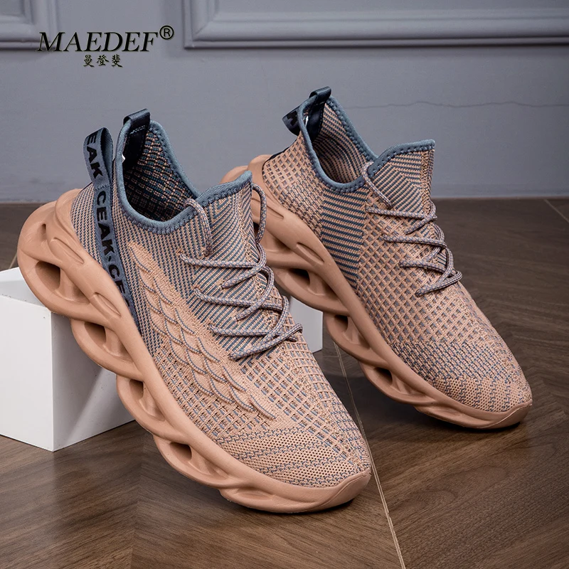 MAEDEF Shoes Men Non-Slip Male Sneakers Outdoor Sport Walking Jogging Shoe for Shock-Absorbing Sneaker Man Vulcanize