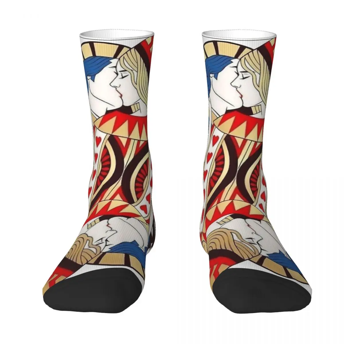 Jack Kiss Queen Of Hearts Card Symbol Adult Socks,Unisex socks,men Socks women Socks