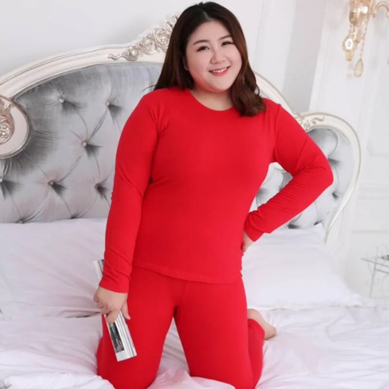 Womens Thermal Underwear Set Plus size Long Johns Top & Bottom Set Winter Clothes Base Layer Top and Bottom Thermals Pajamas