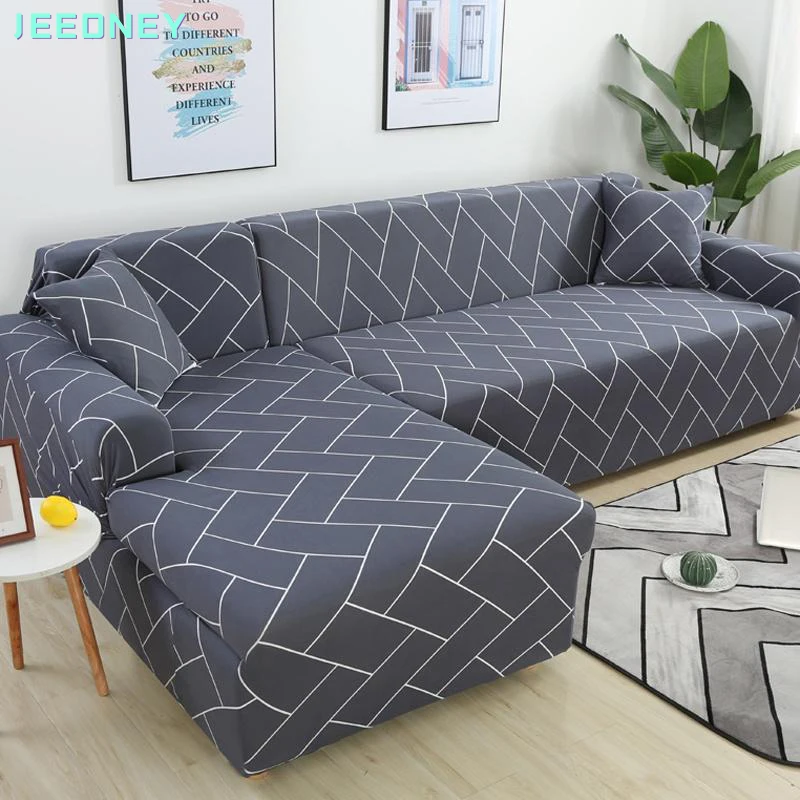 

Universal Elastic Sofa Cover Slipcovers Extendable Couch Chair Protector L Shape Anti-dust Machine Washable 1 2 3 4 Seaters