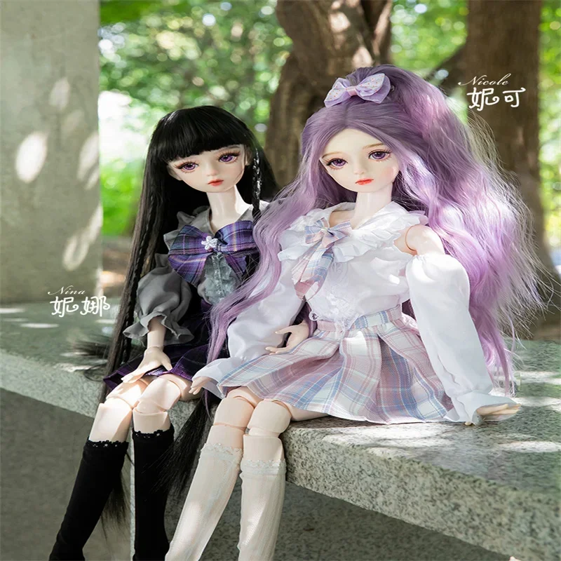 Шарнирная кукла Николь Нина изысканная фотошарнирная 60 см вращающаяся с двумя