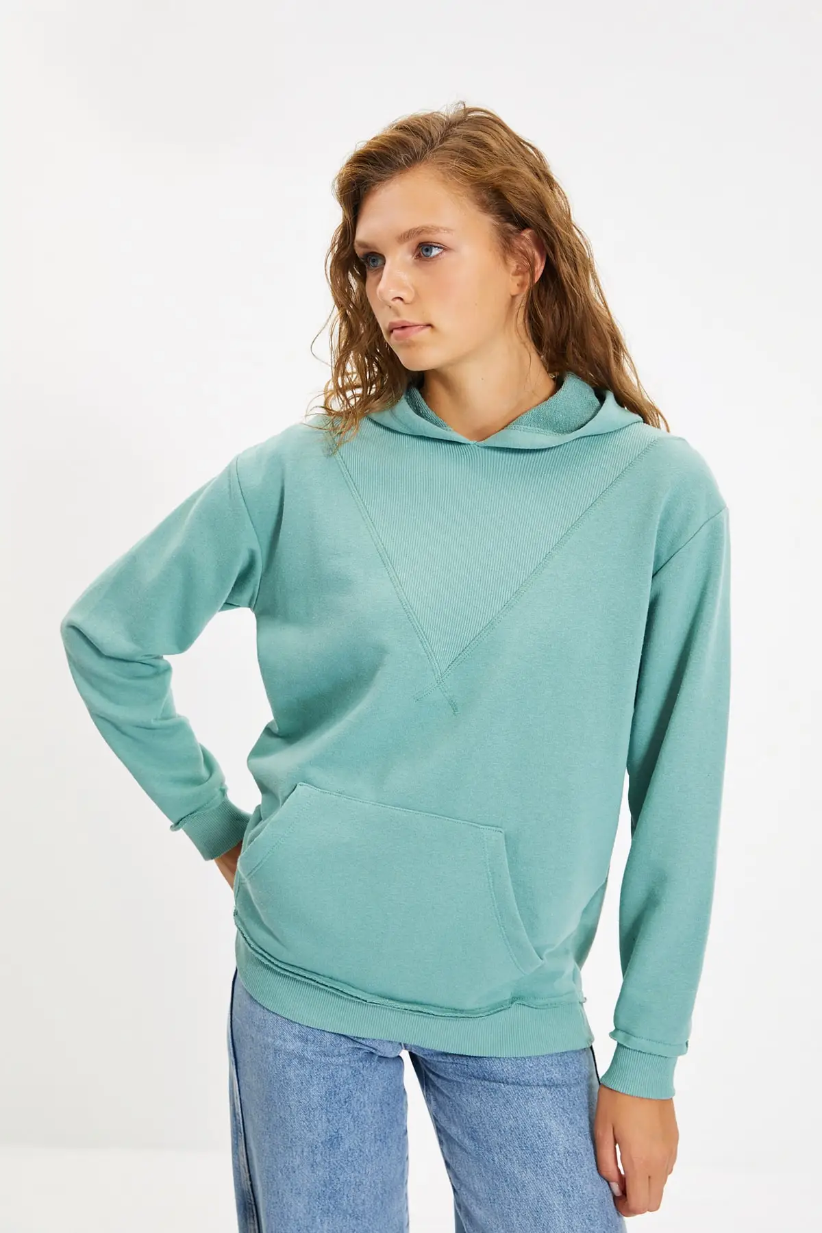 Вязаный свитер с вышивкой и для бойфренда TWOAW22SW1249 | Женская одежда