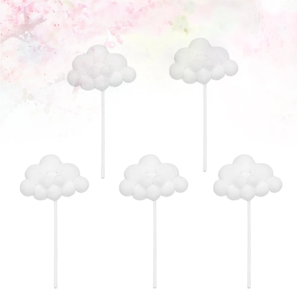 

Cupcake Picks Clouds Birthday Cloud Party Pick Shower Baby Kids Decoration Dessert Funny Yarn Christmas Wedding Year New Decor