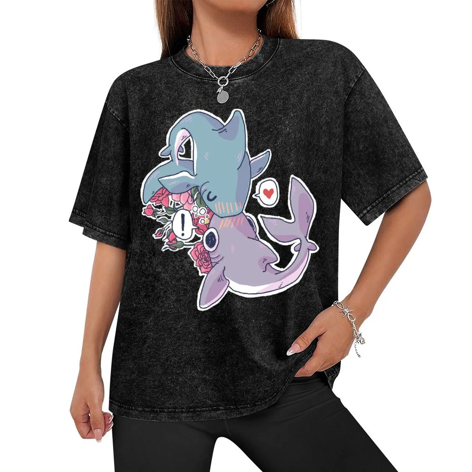 Футболка Sharky Smooches новое издание комплект одежды мужские футболки с рисунком