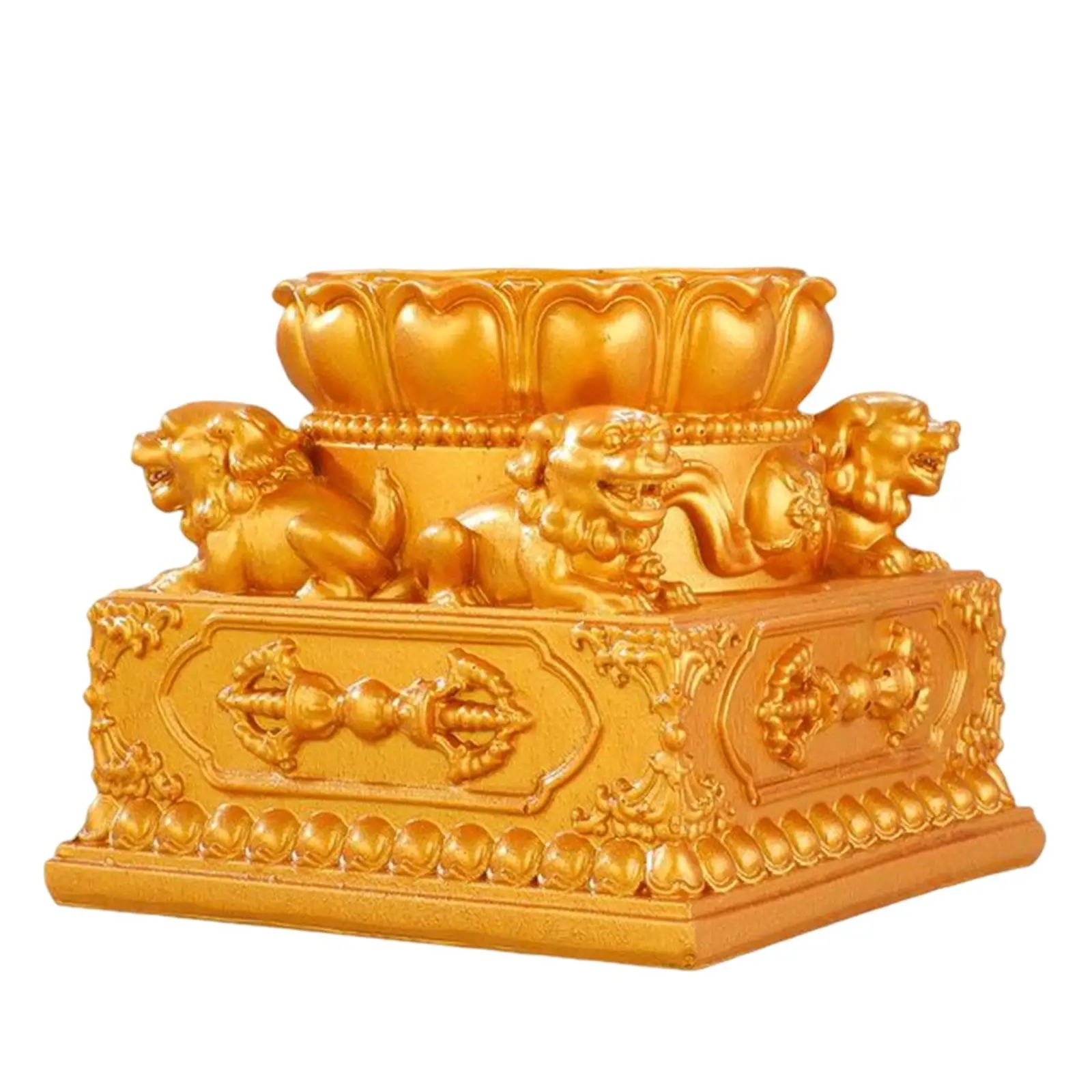 

Тибетское Молитвенное Колесо, основание для молитвенного колеса в форме льва, подставка, коллекционное украшение, база в форме лотоса для о...