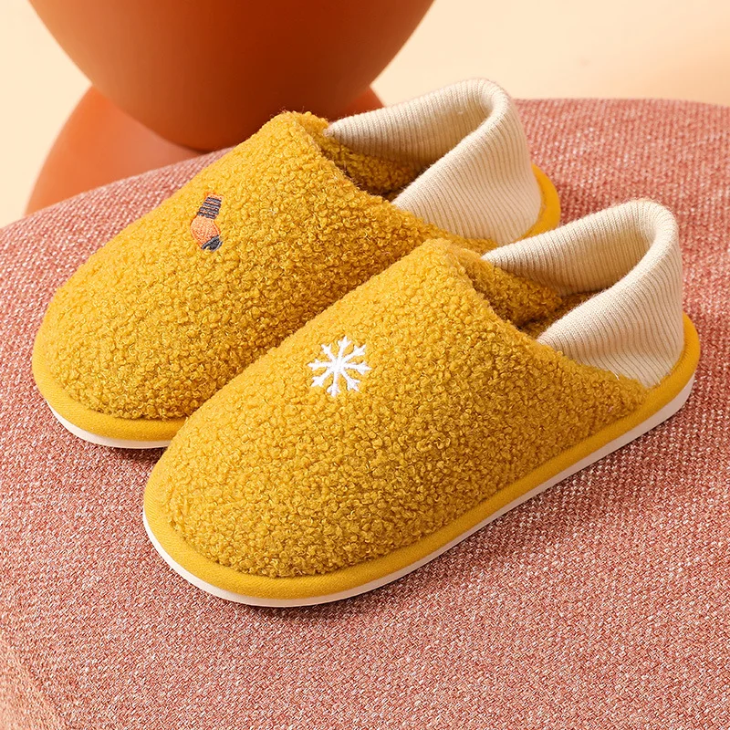 Warm winter woman slipper Fluffy slippers Thermal House Non slip Grip Contton Plush Indoor rubber Shoes Ladies Fuzzy Cozy Soft