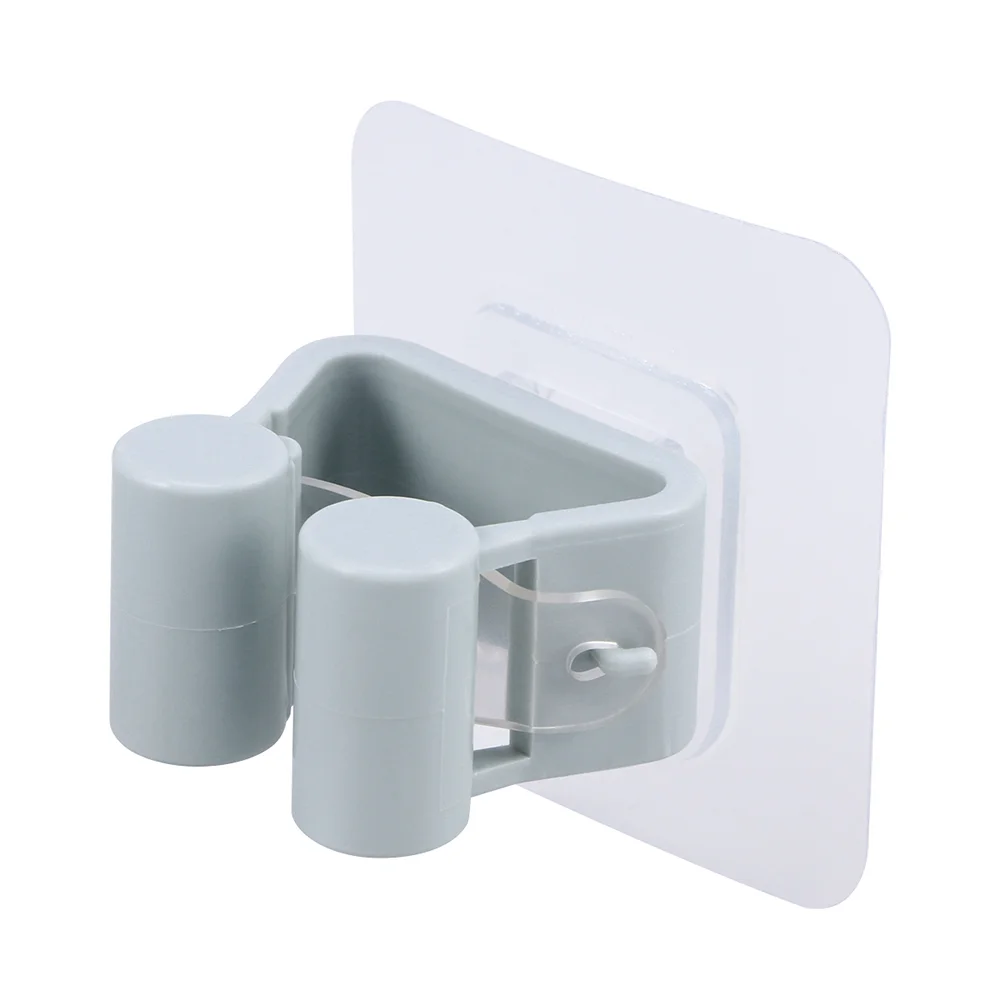 

Mop Hook Broom Hanger Clip Seamless Home Kitchen Organizer Wall Mounted Shelves Storage