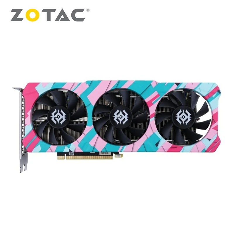 Видеокарта ZOTAC RTX 3060 Ti 3060Ti 8 Гб GPU GeForce RTX3060 12 RTX3060Ti видеокарта NVIDIA игровой Настольный