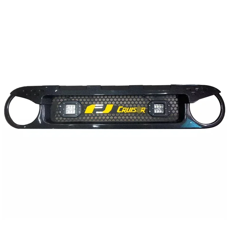 Защитная решетка радиатора для Toyota FJ Cruiser (2007-2020), ABS, хромчерныйсеребристый, заводское производство (art.: 3920dbf8bd396) - 3920dbf8bd396