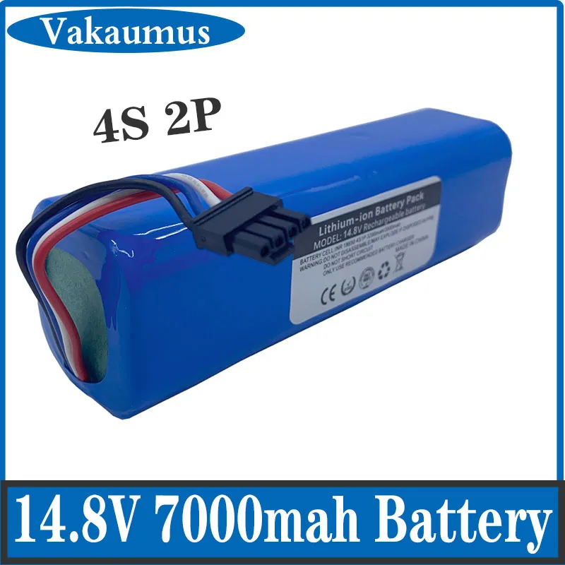 

14.4V. 7000mAh. Midea Sweeper M7 Large Capacity Battery. M71. M7Pro. Vacuum Cleaner. 10. Long-Life Lithium Battery