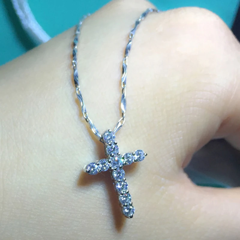 

Issue Inspection Certificate Tibetan Silver S925 Necklace Fashion Jewelry Pendant Ablaze Cross Factory Wholesales High Quality