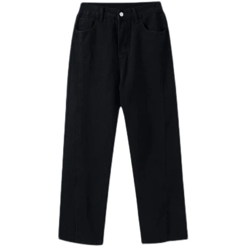 JEAN MAN Hip Hop Street Design Slit Straight Women's Jeans High Street Jeans Men's Loose Jeans Street Pants Y2k Pants Casual