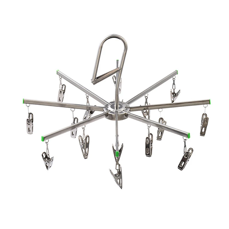 Вешалка для одежды из нержавеющей стали со складными носками шкарпетками