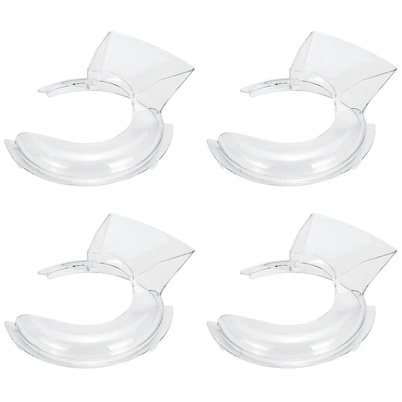 

4Pcs 4.5-5Qt Bowl Pouring Shield Tilt Head Parts For Kitchenaid Stand Mixer W10616906 Kn1ps Transparent Cover