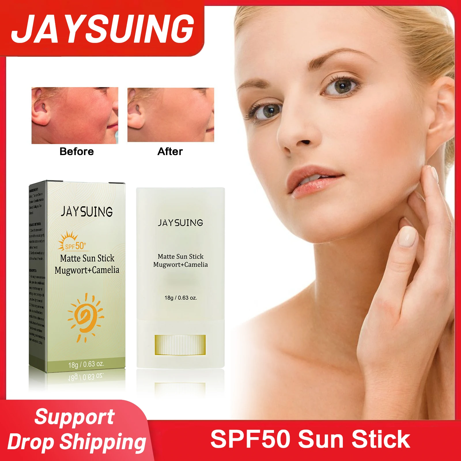 

Отбеливающий солнцезащитный крем SPF50, стойкая УФ-защита, антиоксидантный солнцезащитный крем, водостойкая Освежающая Солнцезащитная палочка