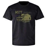 vintage m577 gefstdpz gefechtsstandpanzer panzer gefechtsstand t shirt mens 100 cotton casual t shirts loose top size s 3xl