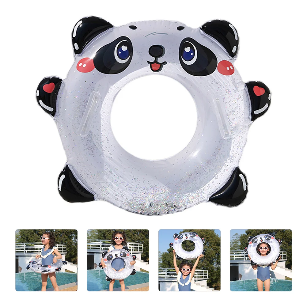 

Panda Swimming Ring Floating Toy Summer Pool Object Handle PVC Toddler Inflatable Tube