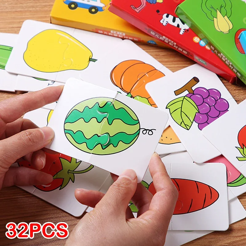 32 шт. детские игрушки-пазлы фруктовый грузовик