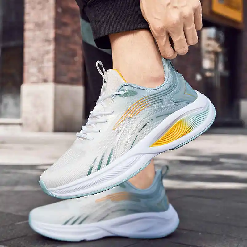 

Moncassin Mens Running Shoes Sporty Sports Shoes For Boys Female Kid's Mens Sneakers Knit Sneakers Man Sport Treking Tennis Fur