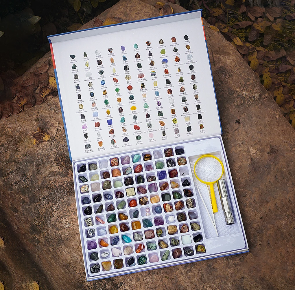 

Kit Rock Mineral Black Agate Gemstone Collection Kits Geography for