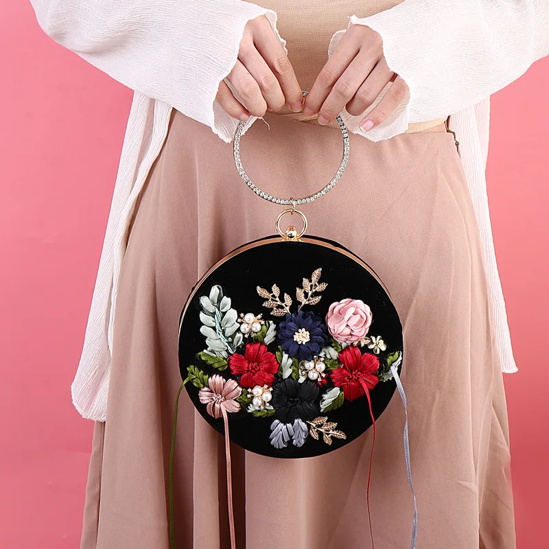 Сумка для ужина в стиле ретро Модная элегантная женская сумка через плечо ручная