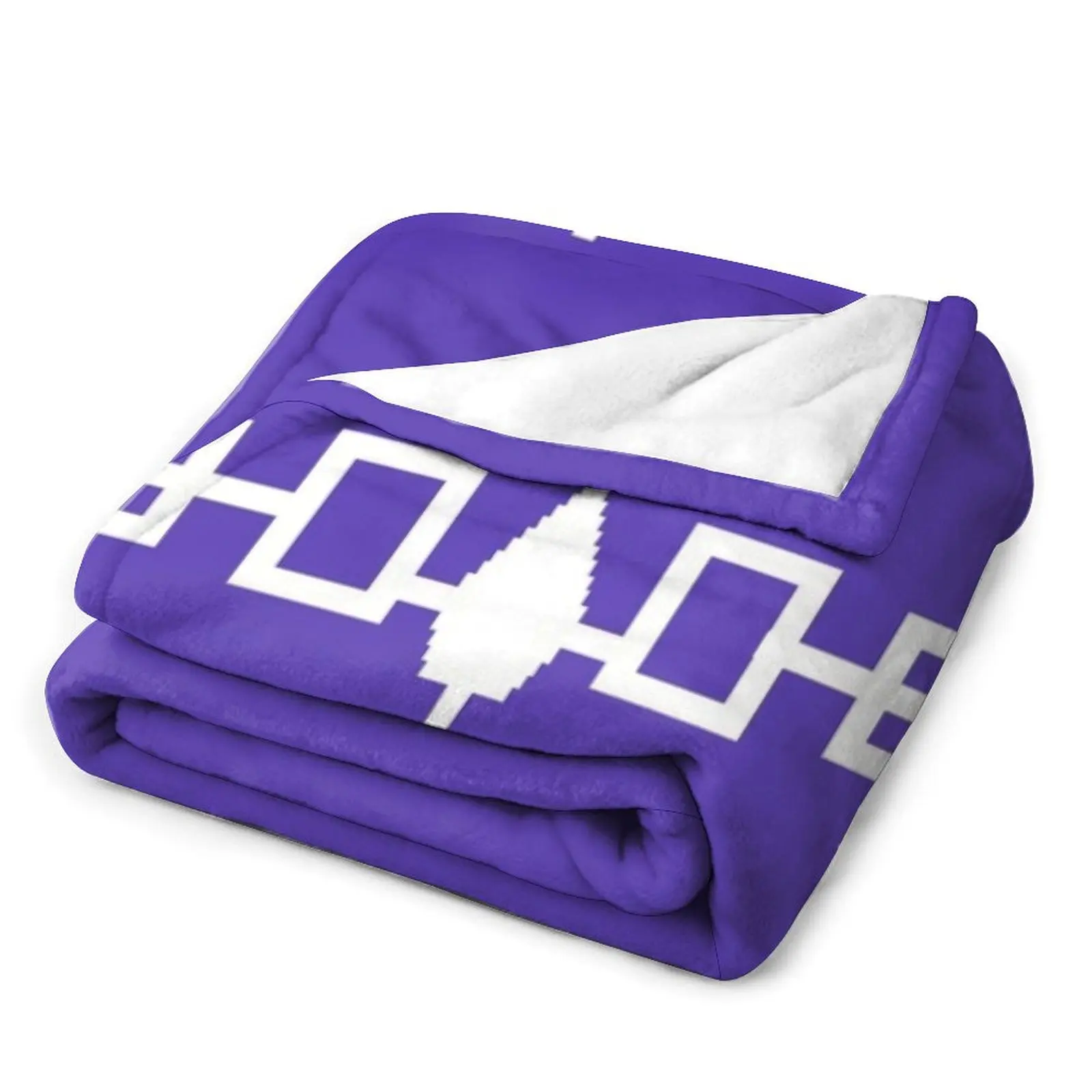 Кирпичное одеяло с флагами фирмы Iroquois бело-пурпурный фон из Канады и первых стран