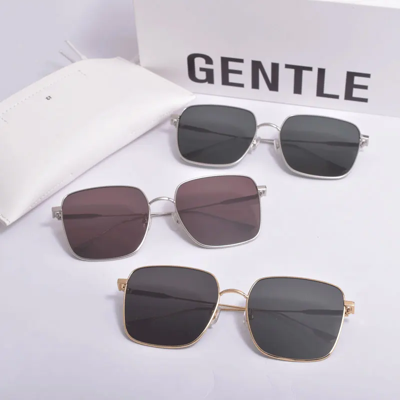 

Очки солнцезащитные женские и мужские с квадратной металлической оправой, UV400