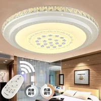 High grade round crystal lamp LED ceiling lamp bedroom lamp modern fashion room lamp atmosphere living room lamp 8056